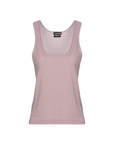 Shop Tom Ford Tops In Pale Pink