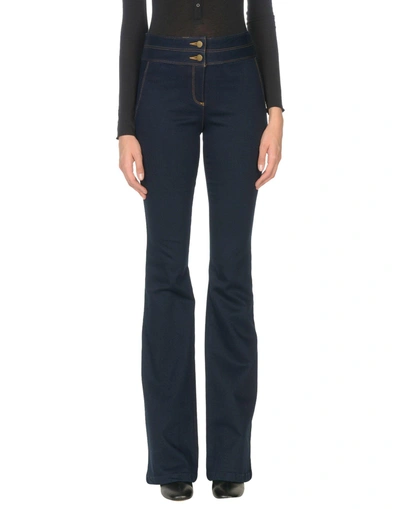 Shop Veronica Beard Denim Pants In Blue