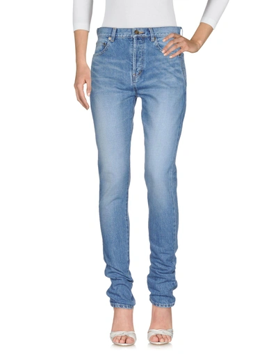 Shop Saint Laurent Jeans In Blue