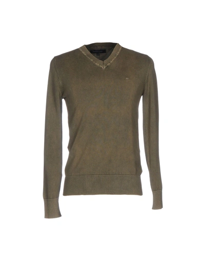 Shop Tommy Hilfiger Sweaters In Military Green