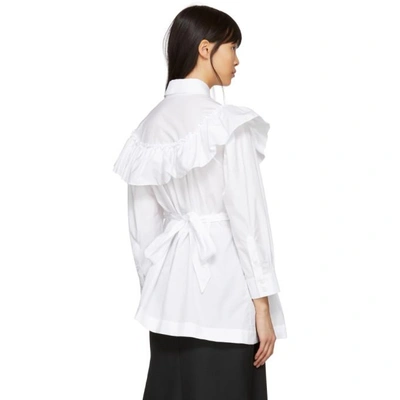 Shop Simone Rocha White Frill Shirt