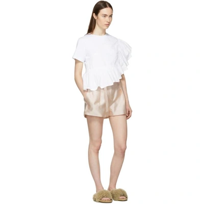 Shop 3.1 Phillip Lim Pink Satin Origami Shorts In Pe652 Pink