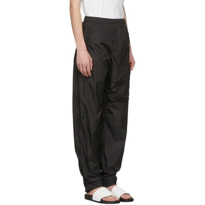 Shop Givenchy Black Nylon Jogging Pants In 001 Black