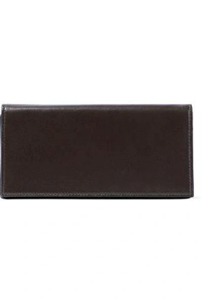 Shop Marni Woman Leather Continental Wallet Chocolate