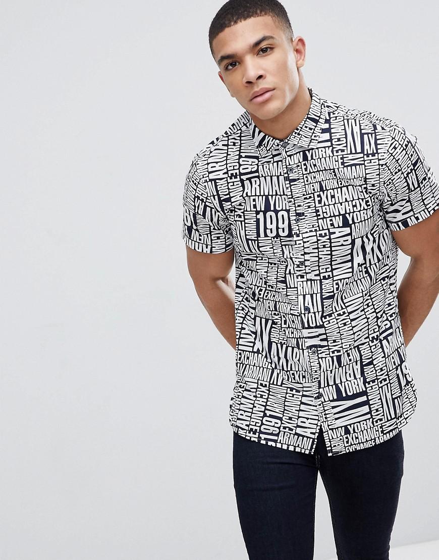 armani short sleeve shirt