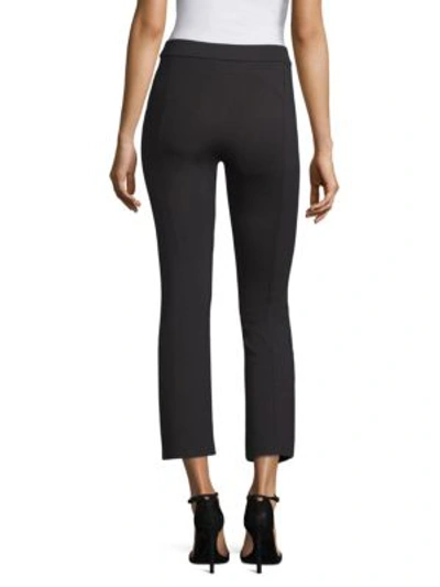 Shop Tory Burch Stacey Cropped Trousers In Black