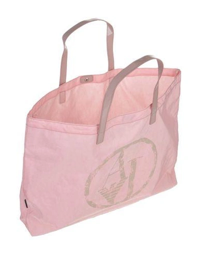 Shop Armani Jeans Handbag In Light Pink