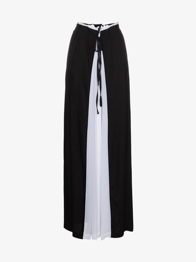 Shop Ann Demeulemeester Gathered Maxi Skirt In Black