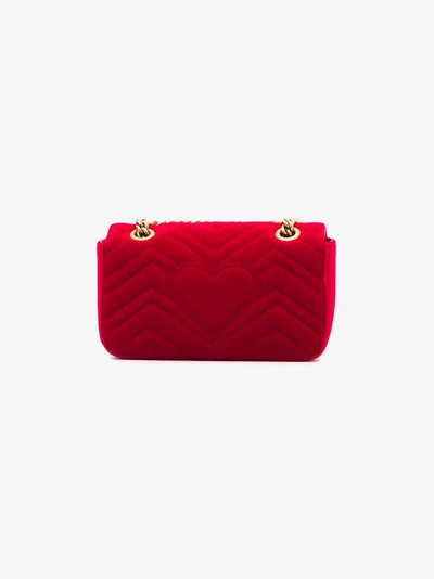 Shop Gucci Gg Marmont Mini-tasche In Red