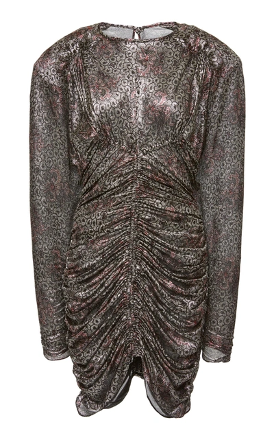 Shop Isabel Marant Palmi Dress In Silver