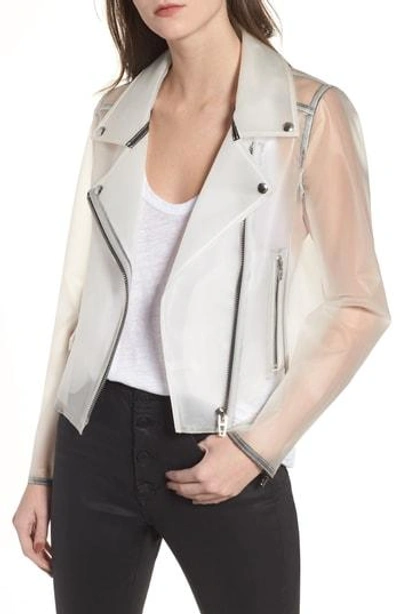 Shop Blanknyc Plastic Moto Jacket In On Cloud Nine