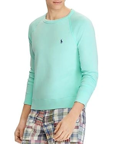 Shop Polo Ralph Lauren Spa Terry Sweatshirt In Green