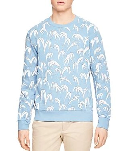 Shop Sandro Palm Spring Sweatshirt In Sky Blue
