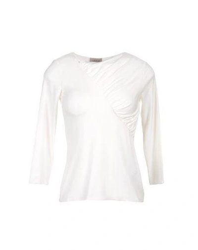 Shop Armani Collezioni T-shirts In White