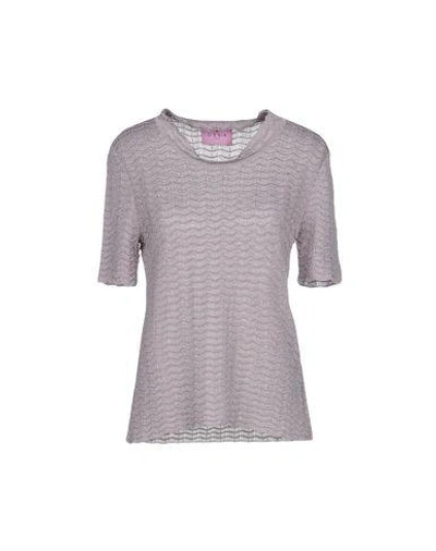 Shop D'enia Sweaters In Lilac