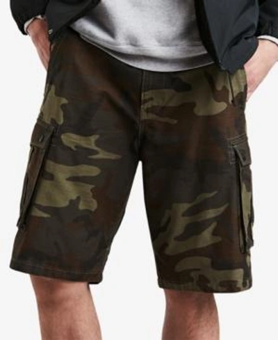 Levi's Men's Snap Cargo Shorts In Dark Camo | ModeSens