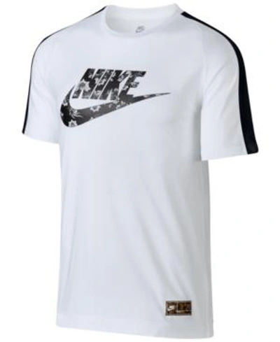 Shop Nike Men's Sportswear Graphic Logo T-shirt In White