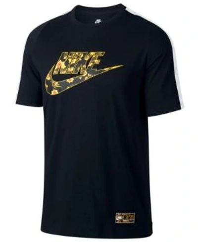 Shop Nike Men's Sportswear Graphic Logo T-shirt In Black