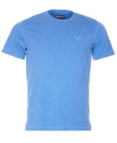 Shop Barbour Men's Garment-dyed Shirt In Blue