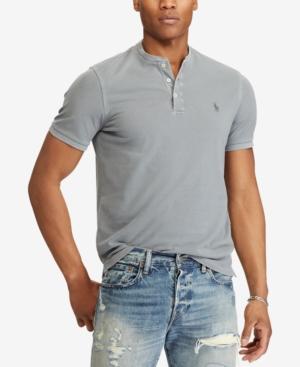 polo featherweight mesh henley