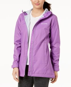 columbia long lined rain jacket