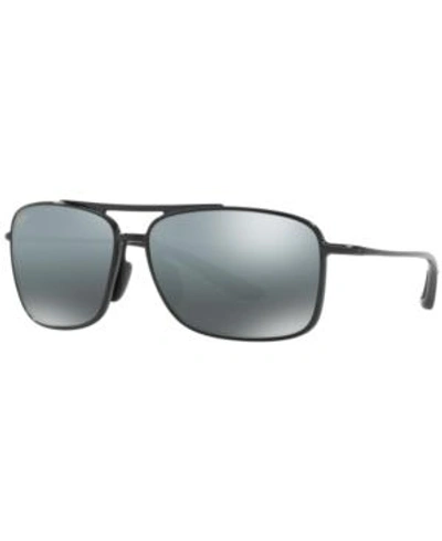 Shop Maui Jim Polarized Sunglasses, 437 Kaupo Gap In Black/grey Polar