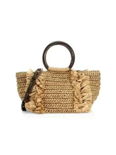 Shop Carolina Santo Domingo Corallina Ring Tote In Ivory