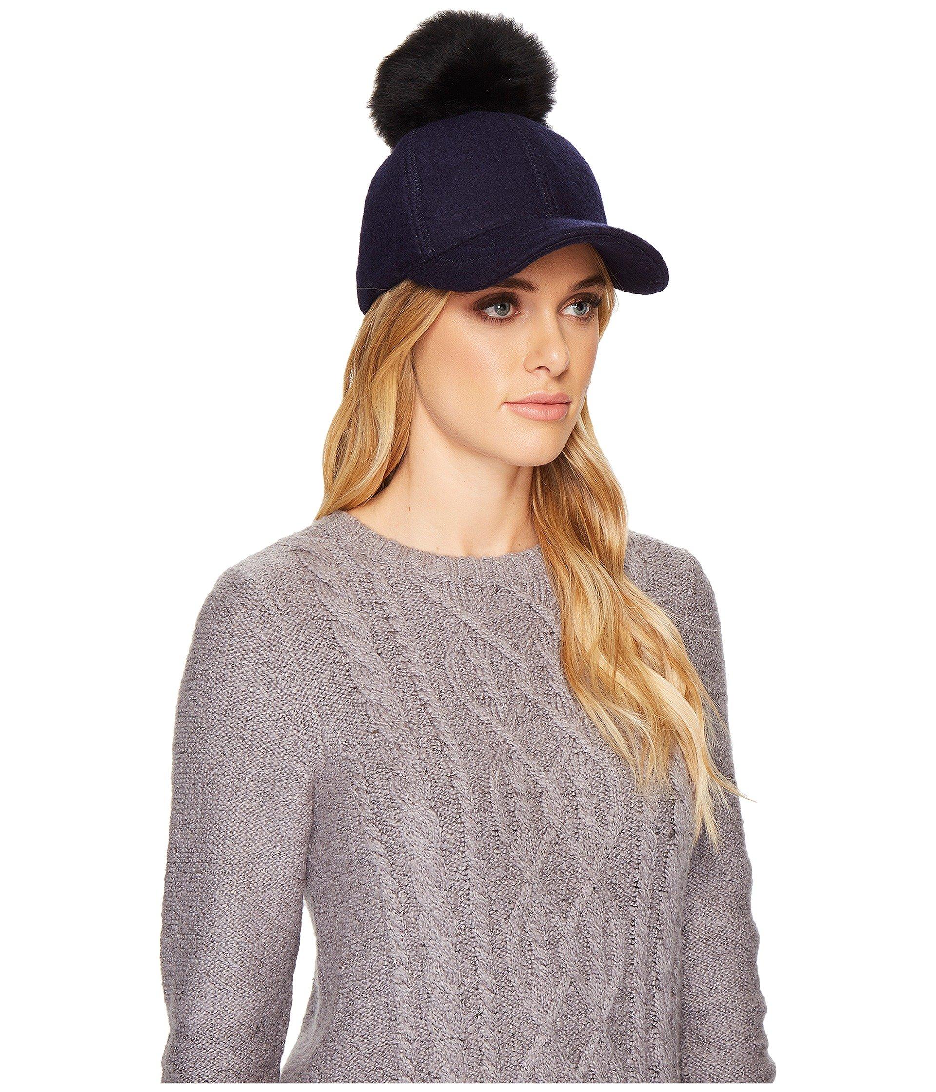 ugg beanie with fur pom