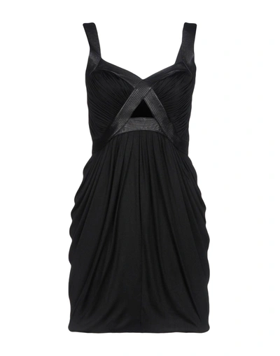 Shop Andrew Gn Short Dress In Black