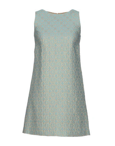 Shop Red Valentino Short Dresses In Sky Blue