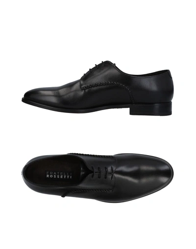 Shop Fratelli Rossetti Man Lace-up Shoes Black Size 13 Leather
