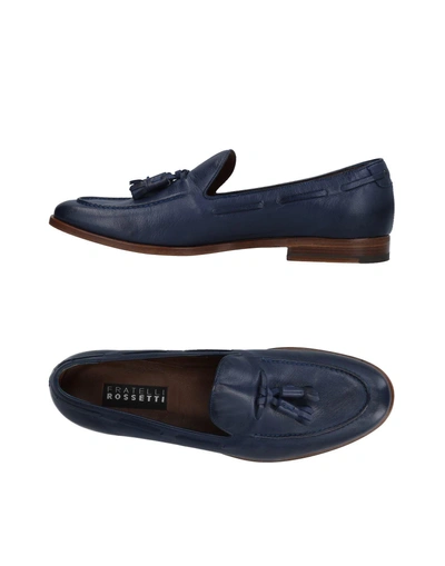 Shop Fratelli Rossetti Loafers In Dark Blue