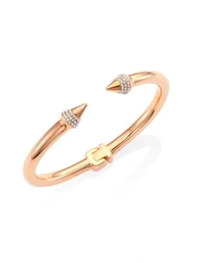 Shop Vita Fede Mini Titan Crystal Bracelet/rose Goldtone