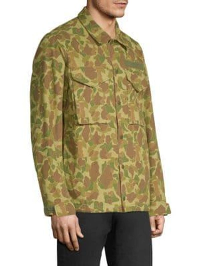Shop Rag & Bone Camouflage Flight Shirt Jacket