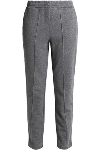 Shop Alexander Wang T French Cotton-terry Track Pants In Gray