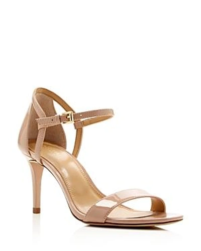 Shop Michael Michael Kors Simone Ankle Strap High-heel Sandals In Light Blush
