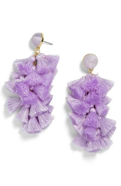 Shop Baublebar Contessa Tassel Earrings In Lavender