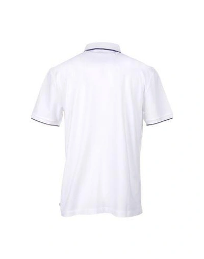 Shop Armani Collezioni Polo Shirts In White