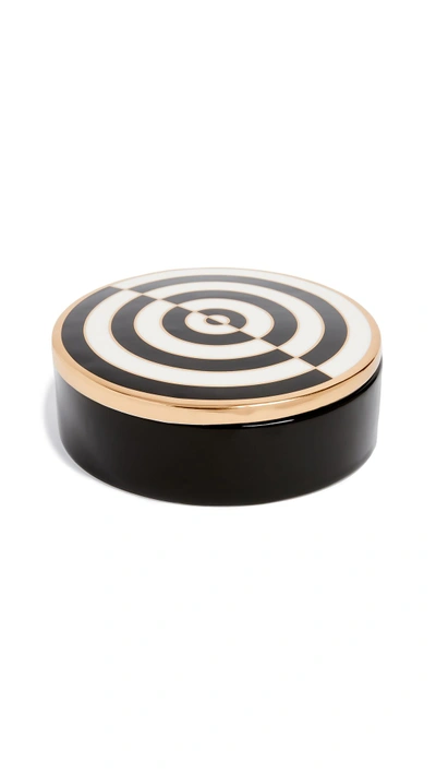 JONATHAN ADLER Op Art Round Box 