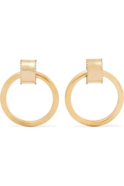Shop Laura Lombardi Ruota Gold-tone Hoop Earrings