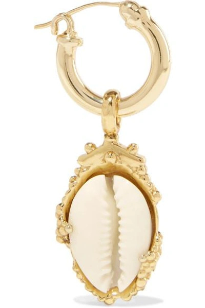 Shop Ellery Rosalind Gold-plated, Resin And Shell Earrings