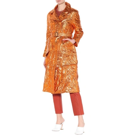Shop Sies Marjan Bessie Trench Coat In Orange