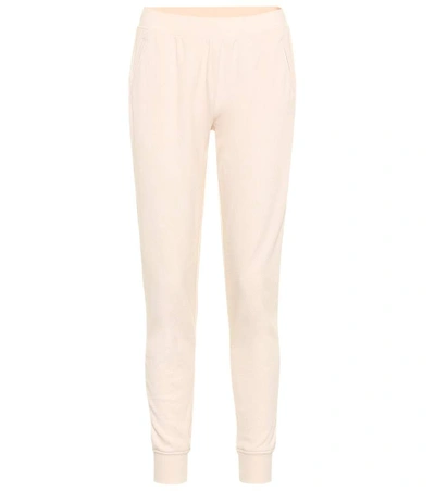 Shop Atm Anthony Thomas Melillo French Terry Cotton Trackpants In Beige