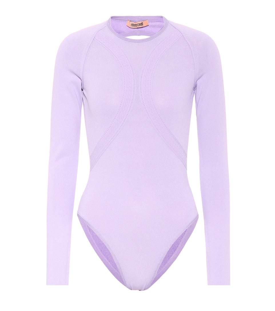 purple long sleeve bodysuit
