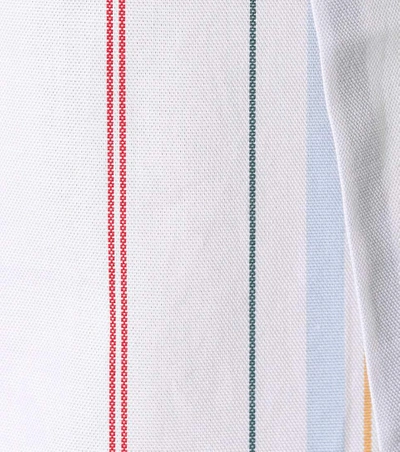 Shop Asceno Striped Cotton Shirt Dress In Multicoloured