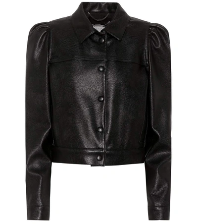 Shop Stella Mccartney Emmalee Faux Leather Jacket In Black