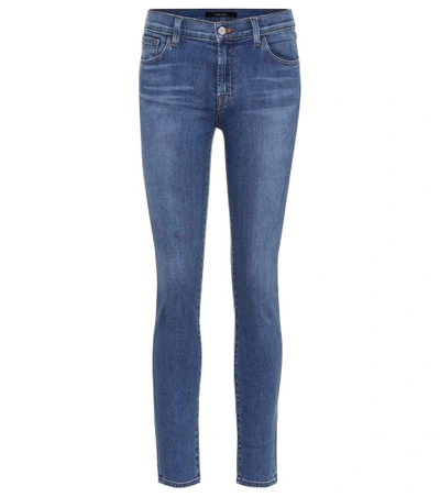 Shop J Brand 811 Mid-rise Skinny Jeans In Blue