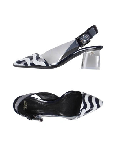 Shop Giorgio Armani Pump In Dark Blue