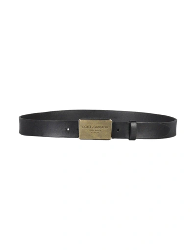 Dolce & Gabbana Belts In Black