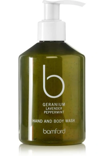Shop Bamford Geranium Hand & Body Wash, 250ml - One Size In Colorless